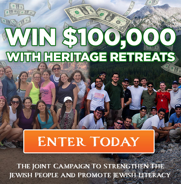 Enter raffle to win $100,000 - and strengthen Jewish Heritage!